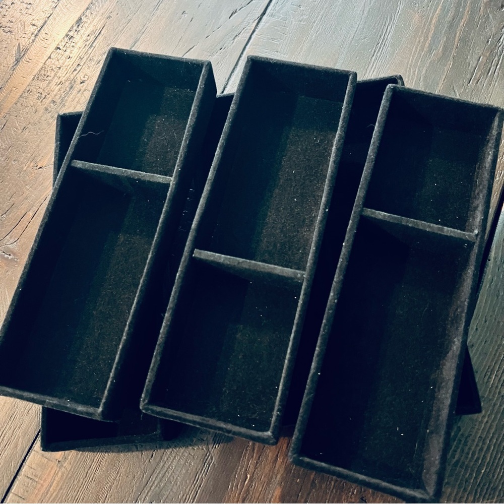 Black Velvet Jewelry Trays